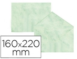25 sobres 160x220mm. 90g/m² pergamino marmoleado verde